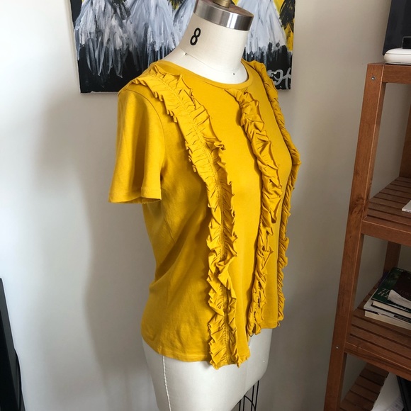 ZARA Ruffle T-shirt - Picture 3 of 4
